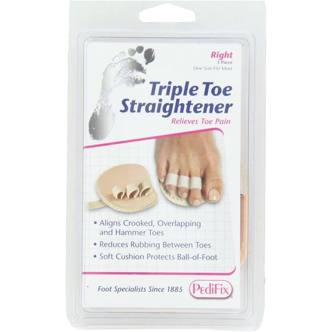 PediFix Triple Toe Straightener, Right Foot