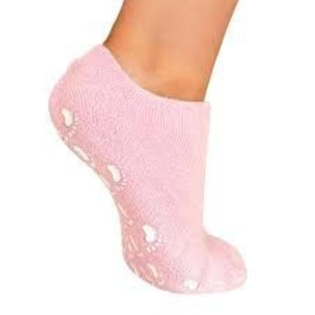 PRO 11 WELLBEING Moisturising Socks for Dry, Cracked Heels and feet (Pink)