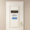 Standard AUTHORIZED PERSONNEL ONLY Wall or Door Sign - Secure Access Control - Easy Installation - Silver - Medium (2 Pack)