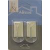  Spectrum Adhesive V-towel Holder Clear - 4 Holders