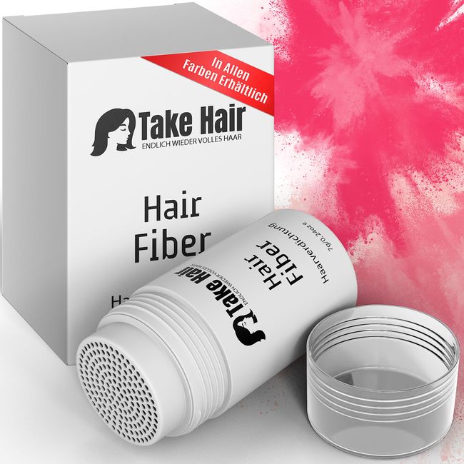 Take Hair Streuhaar für Frauen I Hält bei Regen und Wind I 7g Schütthaar zur Haarverdichtung I Hair Fibers I Haarpulver I Streuhaar Frauen bei Haarausfall I Haarpuder (Streuhaar Grau)