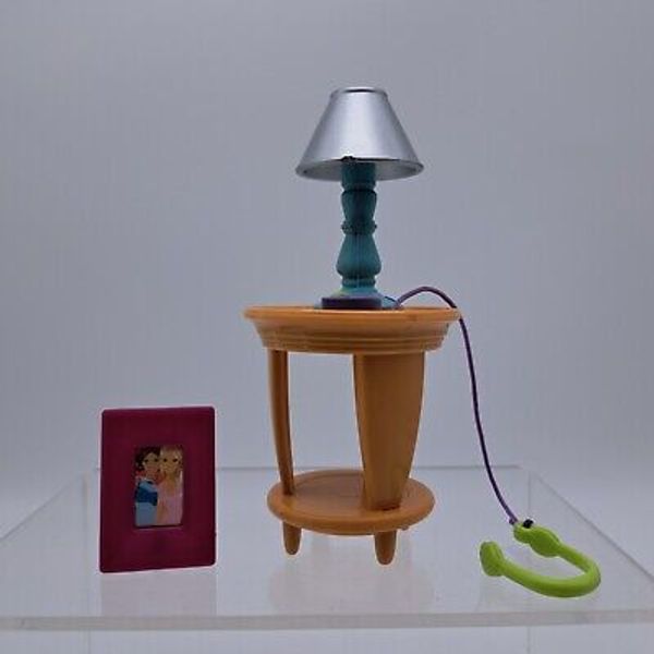 Fisher-Price Loving Family Nightstand Sofa End Table Lamp Player Frame Diorama