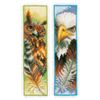 Vervaco Counted Cross Stitch Bookmark kit Eagle & Owl, Set of 2