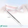 4 Dental Scalers Double Ended Probes for Professional Teeth Cleaning Calculus Plaque & Tartar Remover - Made of Stainless Steel for Oral Care with Knurled Handle, Different Double Ended Picks