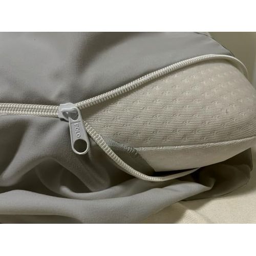 Zipper Fitted Sheet - Brushed Hotel Quality Bottom Sheet 16 inch Extra Deep Pocket Soft Microfiber -Shrinkage and Fade Resistant-Easy Care -1 Fitted Sheet Only (Light Grey, Full)
