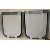 Kitchen HQ Foldable 9.75"L x 2.75"W x 11.5"H Mini Trash Bins 2 Pack