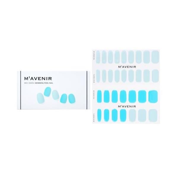 mavenir nail sticker (blue) - # swimming pool nail 32pcs