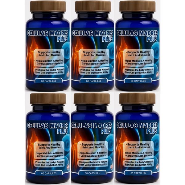 6 Celulas Madre Plus Supports Joint Muscles Stem Cell Immune Control 60 Capsules