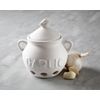 Fox Run Container Garlic Storage and Baking, 5.25" Keeper, White