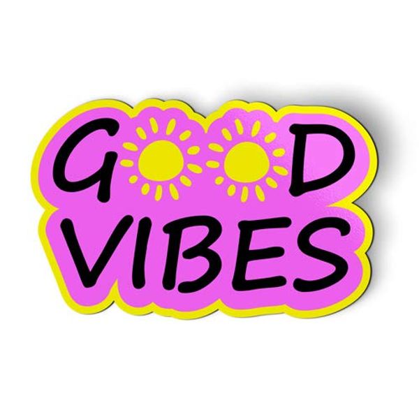 Good Vibes - Magnet - Car Fridge Locker - 4"