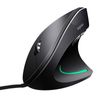 shoplease Wired Vertical Mouse, Optical Ergonomic Mouse With 4 Adjustable Dpi 800/1200/2000/3200, Better for Large Hands, Black
