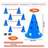 VEVOR Dog Agility Kit Jump Hurdle Cone Pets Obstacle Training Course 6 PCS Set