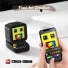 Divoom Ditoo Retro Pixel Art Game Bluetooth Speaker with 16X16 LED App Controlled Front Screen (Black)