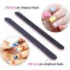 15Pcs Nail Files Double Sided Emery Board (100/180 Grit) - Nail Buffering Files for Home and Salon Use