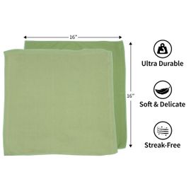 S&T Inc. 524601 Microfiber Cleaning Cloths, Reusable and Lint-Free Towels for 50