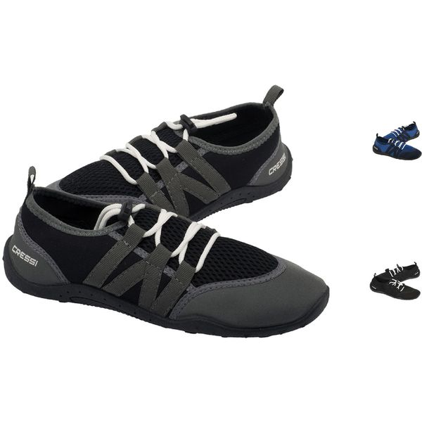 Cressi Unisex Elba Pool Water Shoes, Black Grey, 3 UK