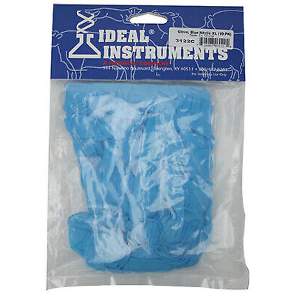 Nitrile Disposable Glove, Blue, Large, 10-Pk. -3120