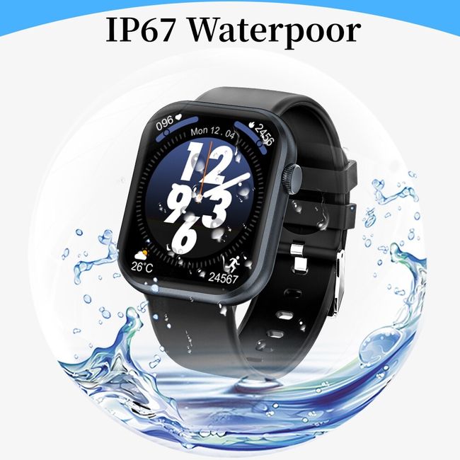 Chronus Smart Watch , Smart Watch Fitness Activity Tracker, Bluetooth Call Support, Smart Watch Waterproof Smart Bracelet Blood Pressure Monitor Pe