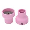 2Pcs TIG Welding Cup 16# Ceramic Nozzle Accessory Set for WP17 18 26 Torch, Wide Compatibility, Ceramic Material