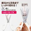 Plus Scissors SC-175S-AB Standard Bernoulli Curve Blade, Antibacterial Grip, White