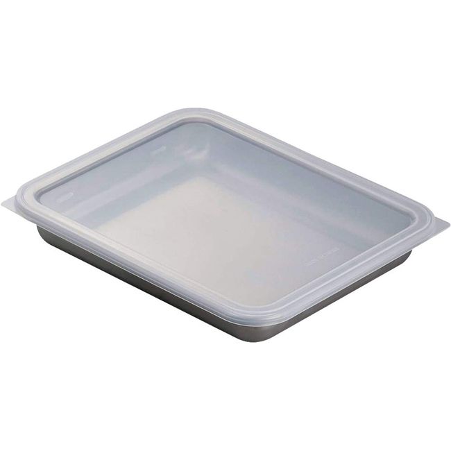 Shimomura Kihan 40747 Wide Stainless Steel Tray with Lid, Made in Japan, Tsubame Sanjo