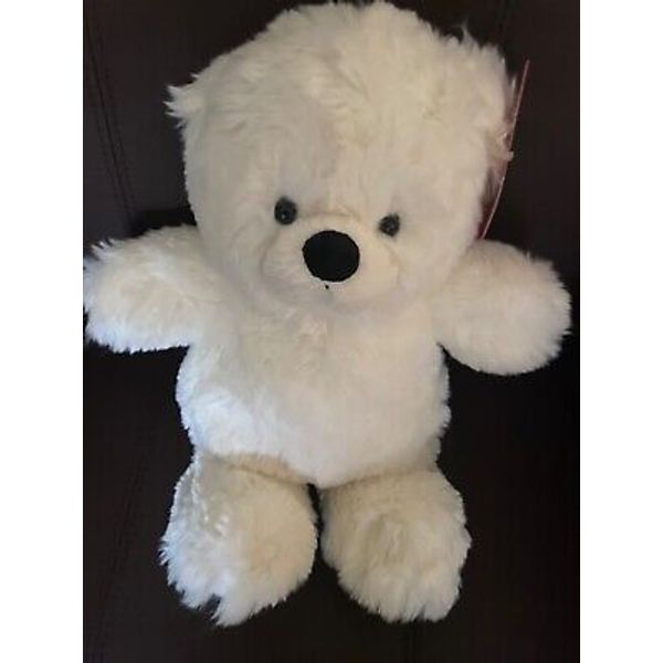 Russ Stuffed Teddy Bear Toy Fluffy White