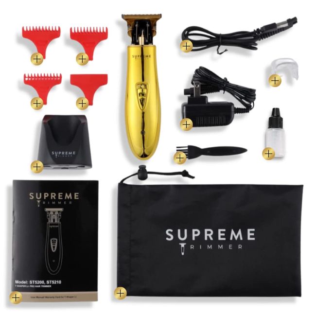  Supreme Trimmer BARBER CAPE Professional Hair Style Waterproof  Cape, Salon Barber or Home Use - Gold Logo : Beauty & Personal Care
