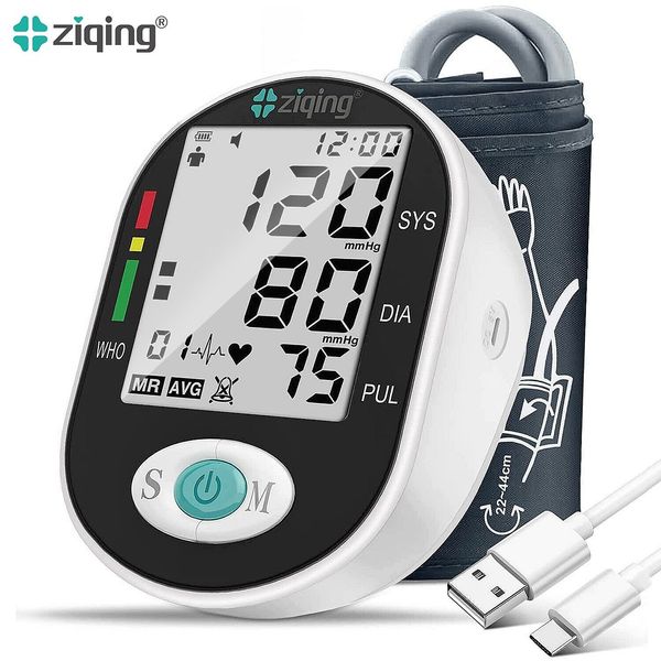 Digital Blood Pressure Monitor Upper Arm Automatic BP Machine Heart Rate Monitor