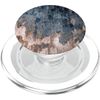 Inkwell Blue and Greige Abstract Artwork PopSockets PopGrip for MagSafe