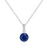Philip Jones Sterling Silver Lapis Gemstone Necklace