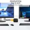 SinLoon Printer Switch Selector 2 In 1 Out USB 2.0 Shared Switch Hub for Printer, Scanner, Speaker, Keyboard, Mouse, Hard Drive with 2 USB 2.0 Print Cables
