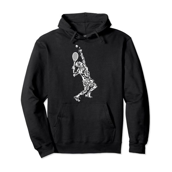 Tennis silhouette Pullover Hoodie