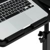 Rolling Laptop Desk Height Adjustable Stable Mobile Notebook Presentation Table