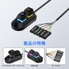 SinLoon Desktop Computer External Power Switch, PC Power Extension Switch, Multifunctional Desktop Power Switch, Switch Key and Restart Key with LED Lamp, 2M