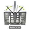 First4Spares Premium Quality Replacement Cutlery Basket for Hotpoint Dishwashers - Revised Design