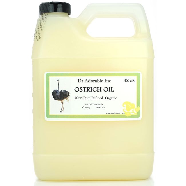 Dr Adorable - 32 oz - Ostrich Oil - 100% Pure Natural Premium Organic