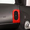 2PCS ABS Red Side Air Vent Frame Trim Cover For Corvette C6 2005-2013