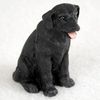 Labrador Retriever Miniature Dog Figurine - Black