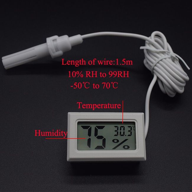 Plastic Temperature Indicator With Digital Display For Fridge