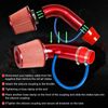 3" Red Cold Air Intake Filter Pipe Induction Kit Power Flow Hose System Car Part