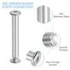 10 Set M6 x 50 mm Hex Chicago Screws Binding Posts Socket Cap Bolt Nut Silver