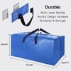 VELVETSURE Heavy Duty Extra Large Moving Bags W/ Backpack Straps - Strong