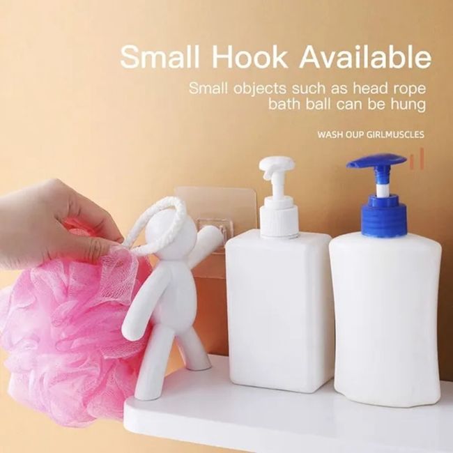 Wall-mounted Storage Rack, Bathroom Punch-free Hanging Shelf