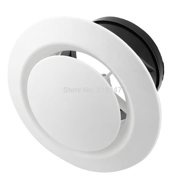TOTMOX 150mm Round Adjustable Air Vent Grille ABS Plastic White