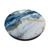 Blue Marble-Look White Golden Elegant Pattern PopSockets Swappable PopGrip