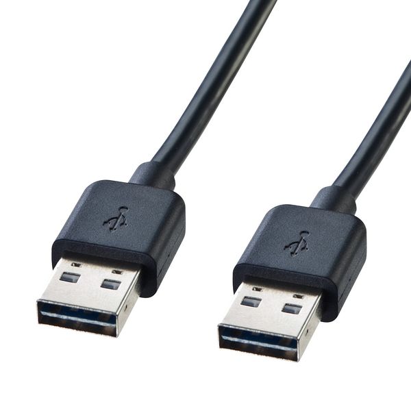 Sanwa Supply Double-Sided USB Cable (A-A Type), KU-RAA3, blk