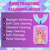 Geacker Kids Electric Toothbrush, U Shaped Toothbrush Kids Sonic Automatic Brush with 4 Brush Head 6 Sonic Clean Modes IPX7 Waterproof Mermaid Design Rechargeable Smart Timer for Children 2-7