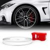 Refractive Wheel Trim for Car Wheels with Applicator Tool, White, 5 mm x 6 mt