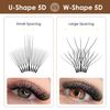 SEEDEW 5D U Shape Lashes D Curl 0.07mm