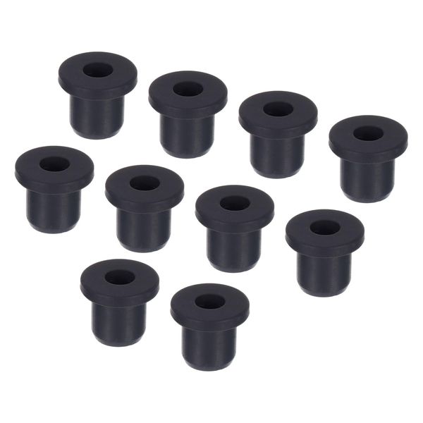 uxcell Rubber Grommets 13x5mm Seal Protection Cable Grommets Flexible Cable Pipe Black 10pcs